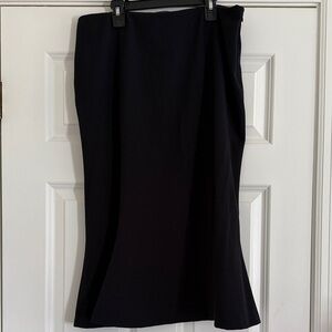 Chaps Classic Black pencil with flat bottom Skirt Sz 12